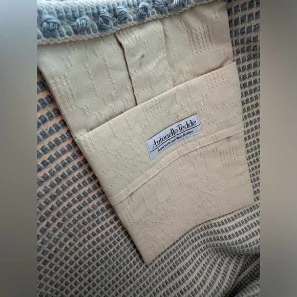 Large Antonella Tedde Pom Pom Embellished Canvas Tote Bag - Picture 3 of 5